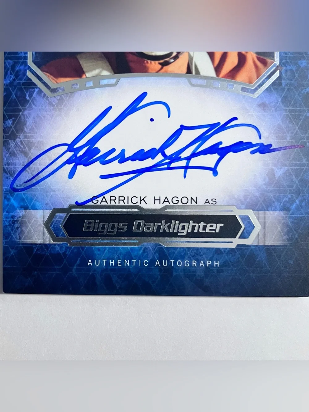STAR WARS 2016 Masterwork SIGNED Card / GARRICK HAGON as Biggs Darklighter, RARE